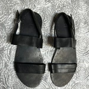 Frye Sandals Black Leather
